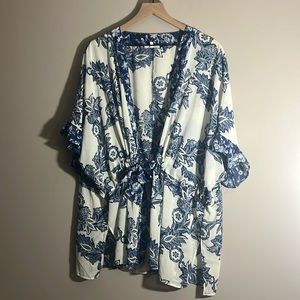 Blue and White Kimono